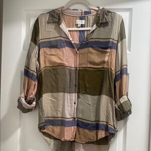 Lucky Multicolor Plaid Button-Up Shirt